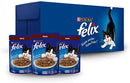 Caja de 24 Felix Pavo Salsa 85g - Alimento para gato