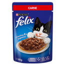 Caja de 24 Felix Carne Salsa 85g - Alimento para gato