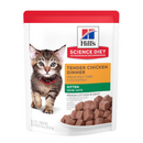 Caja de 24 Hill's Science Diet Felino Kitten Original Pouch 79g Receta Pollo - Alimento Húmedo Gatito