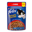 Caja de 24 Felix Fantastic Tirita con Carne 85g - Alimento para gato