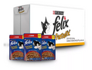 Caja de 24 Felix Fantastic Tirita con Carne 85g - Alimento para gato