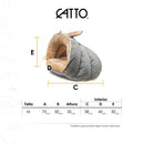 Jack Pet Cama Para Gato Estilo Cueva Mediana Color Gris - Accesorios