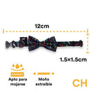 Jack Pet Collar Con Moño Para Perro Chico Color Negro - Accesorios