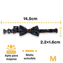 Jack Pet Collar Con Moño Para Perro Grande Color Negro - Accesorios