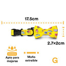 Jack Pet Collar Con Moño Para Perro Grande Color Amarillo - Accesorios