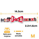 Jack Pet Collar Con Moño Para Perro Mediano Color Rojo - Accesorios